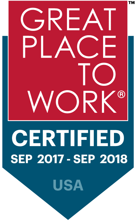 Great Place to Work® Certified Sep 2017 - Sept 2018 USA
