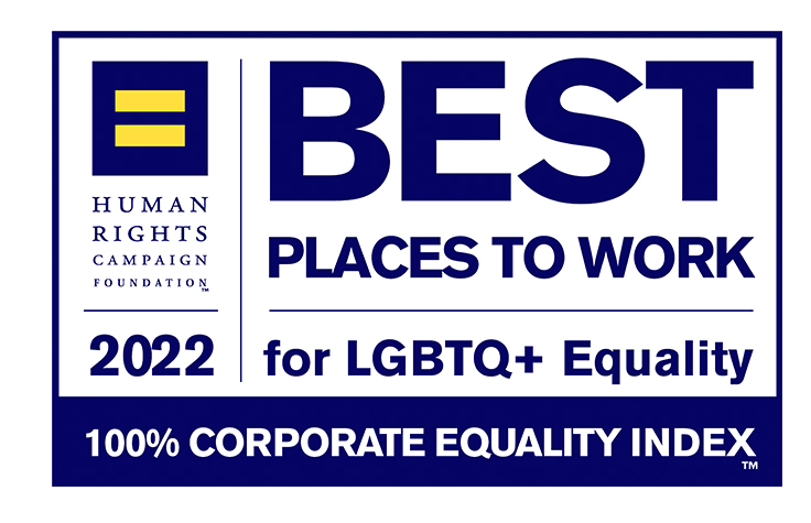 2022年 ヒューマン・ライツ・キャンペーン財団によるLGBTQ+平等性のための働きがいのある会社