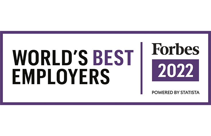 Forbes 2022年 世界で最も優れた雇用主