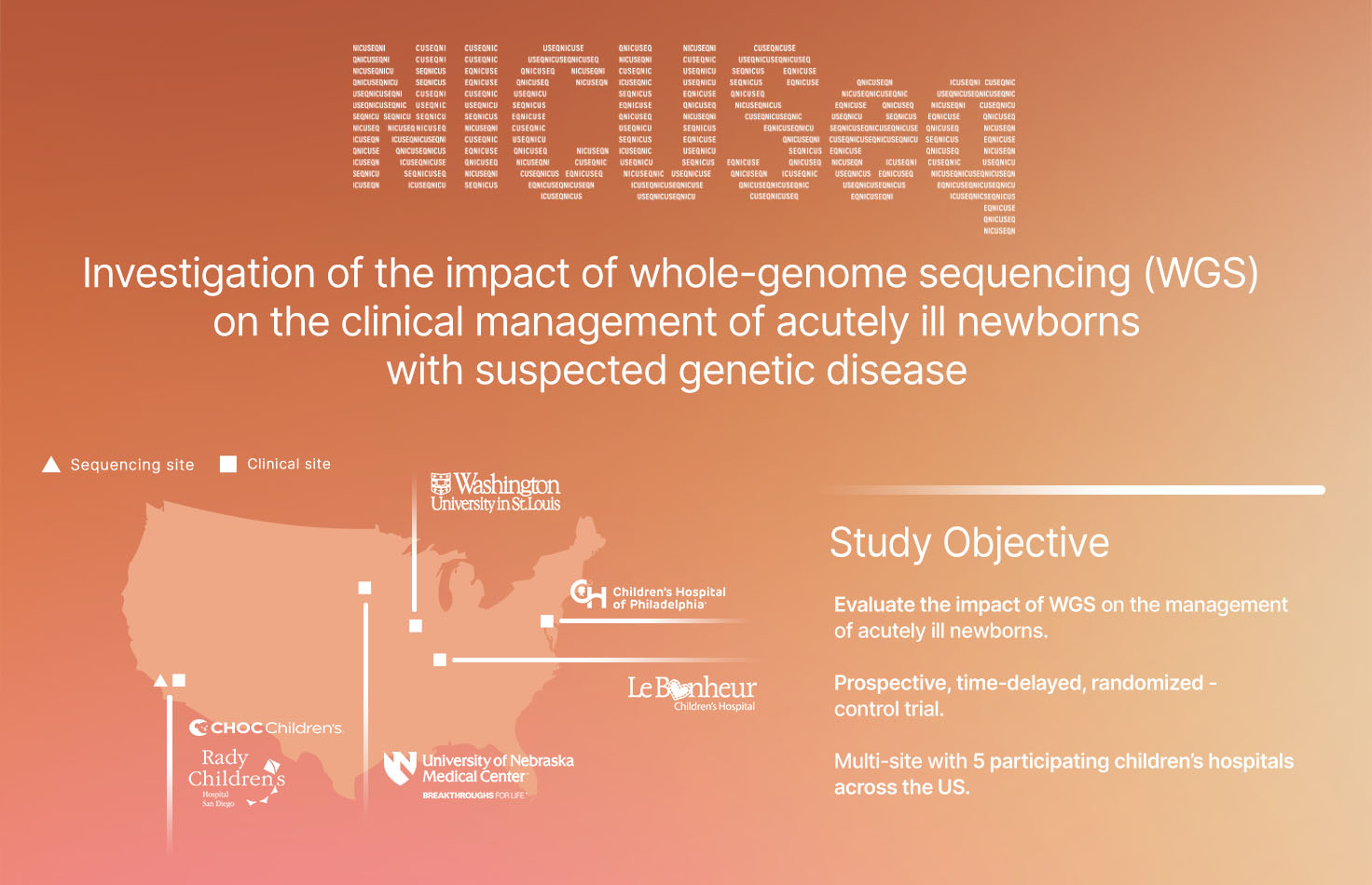 NicuSeqインフォグラフィックのプレビュー - 遺伝性疾患が疑われる急性期新生児の臨床管理に与える全ゲノムシーケンス（WGS）の影響の調査
