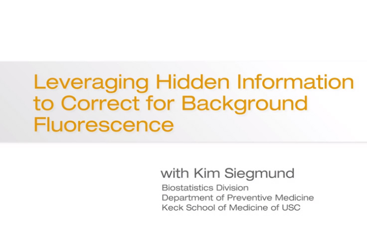 Leveraging Hidden Information to Correct for Background Fluorescence